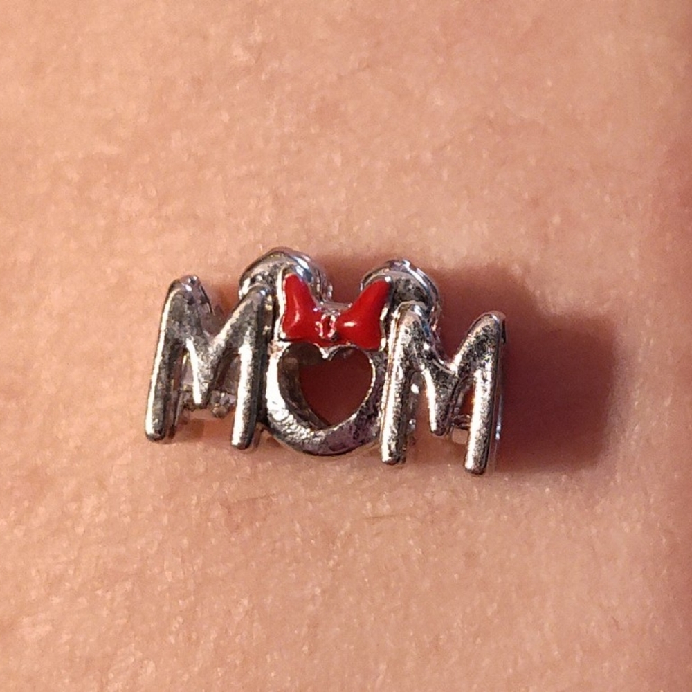 Minnie mouse mom charm